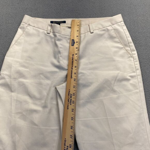Brooks Brothers Dress Pants Women's Size 6 Cotton,Pockets,Zipper,Cream - Picture 5 of 16